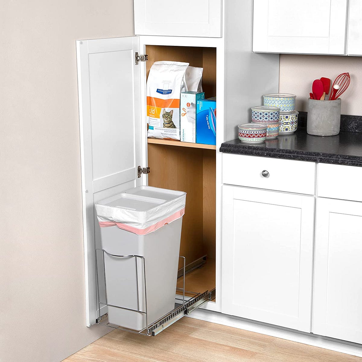 Richards Homewares,Pull Out Trash Can Under Heavy Duty