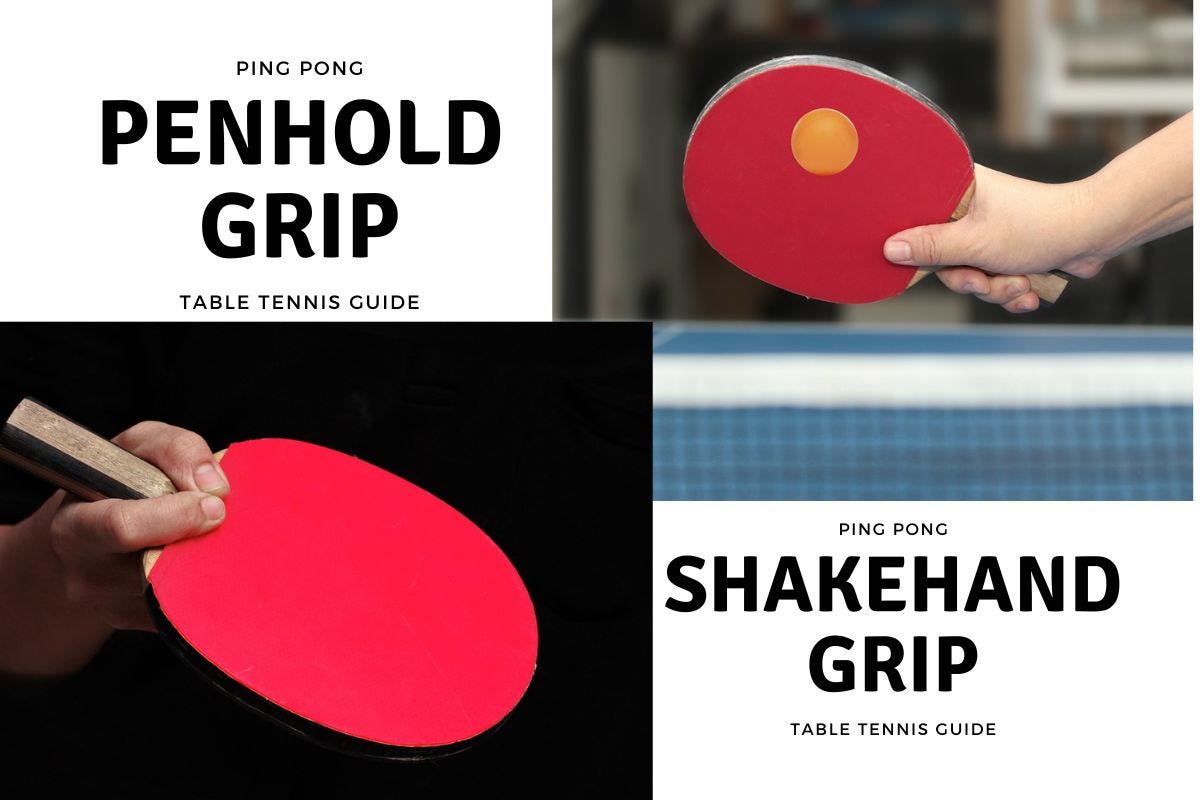 Table Tennis Penhold Grip and Shakehand Grip Key Differences and