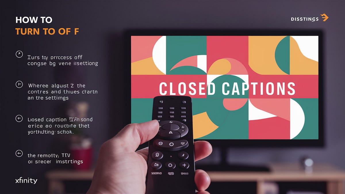 Easy Steps to Turn Off Closed Caption on Xfinity by Ronald Mitchell