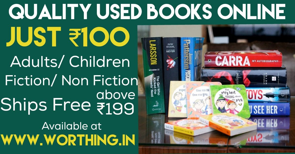 old Buy Second Hand Books Online in Kerala Worthing Medium