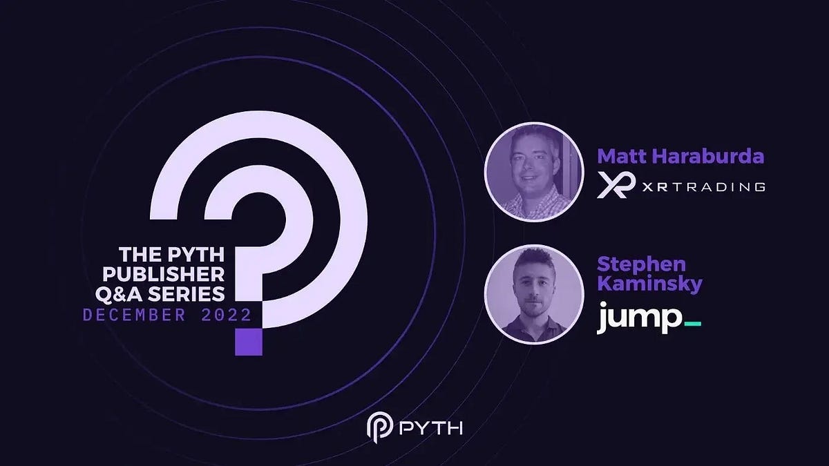 Pyth 发布者专栏：XR Trading Pyth Network 中文 Medium