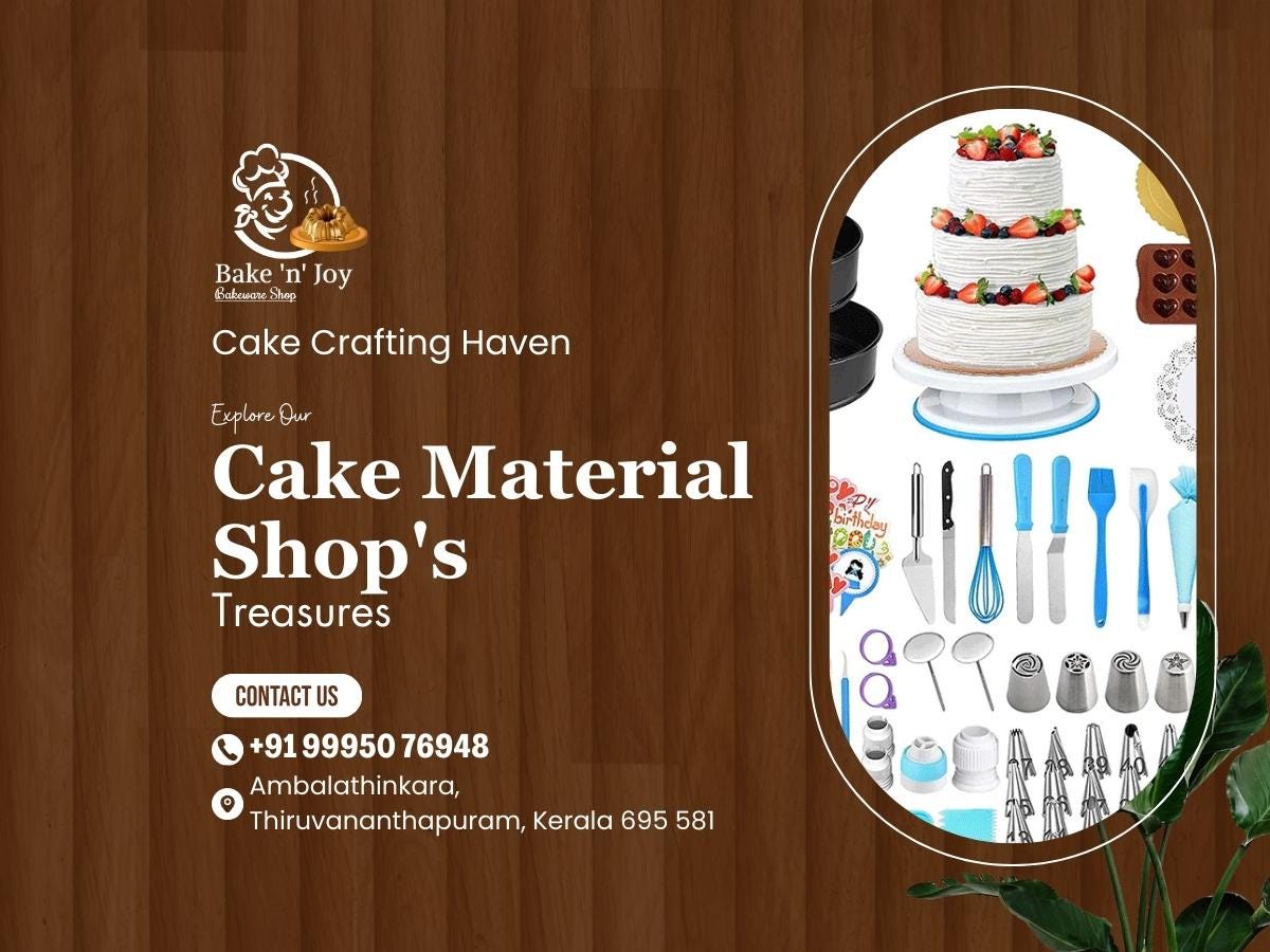 Best Cake Material Shop in Trivandrum — Bake N Joy by Bake N Joy