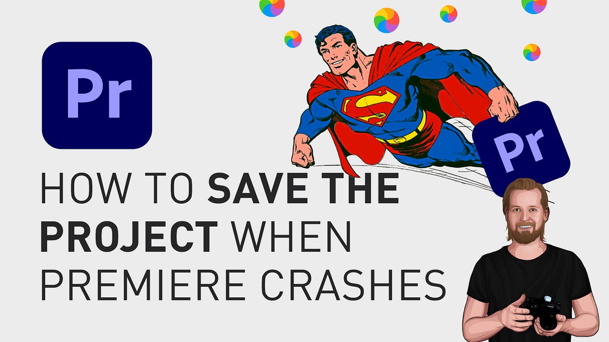 How to save the project when Adobe Premiere Pro crashes 🍭 by David