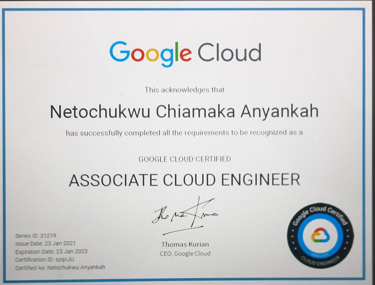 My Google Associate Cloud Engineer Certification Journey …. by Neto