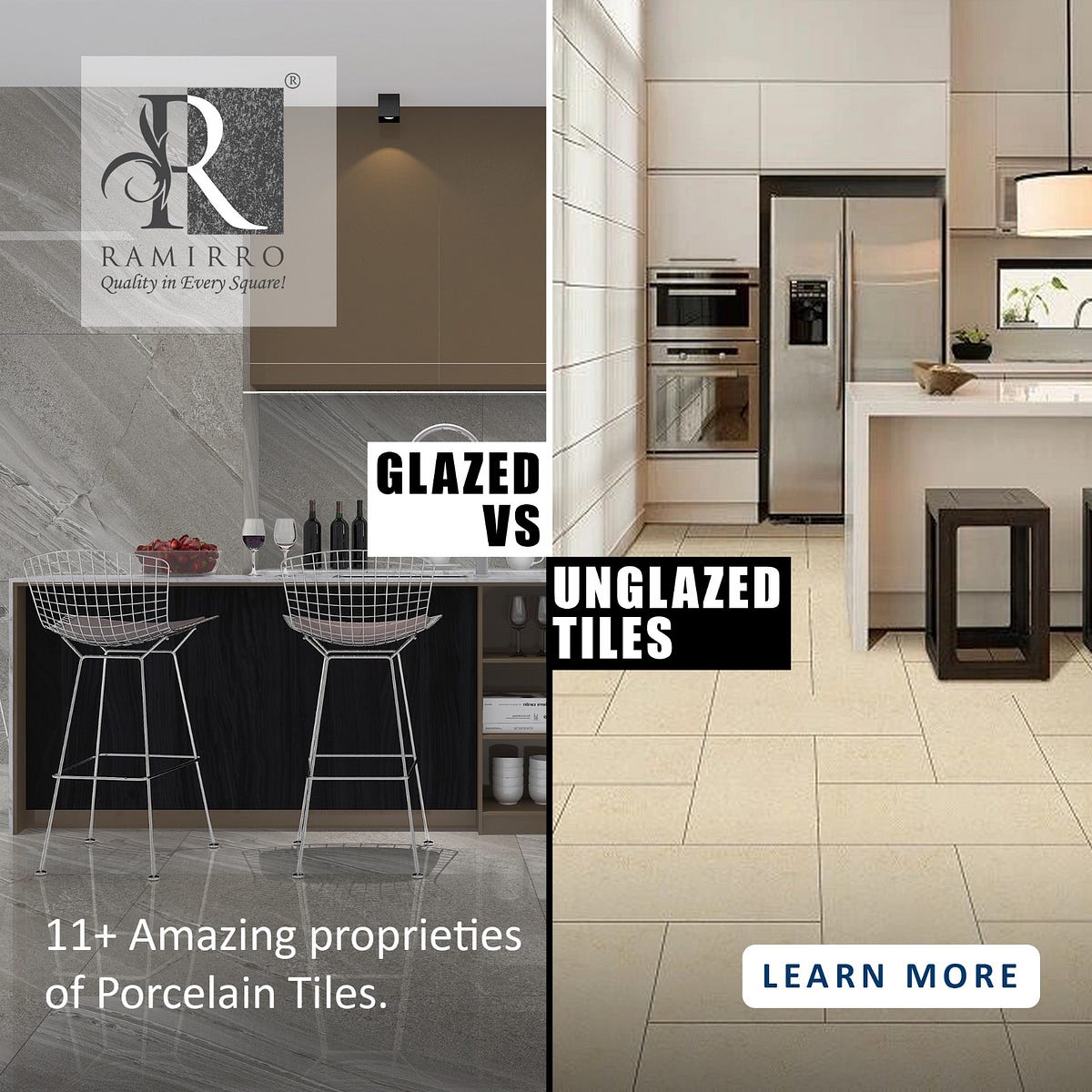 Glazed vs Unglazed Tiles 11+ Amazing proprieties of Porcelain tiles
