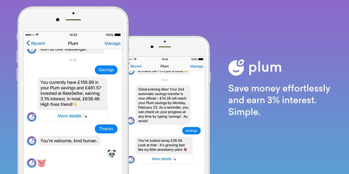 Plum, Chip, Trim, Cleo how do these moneysaving chatbots work behind