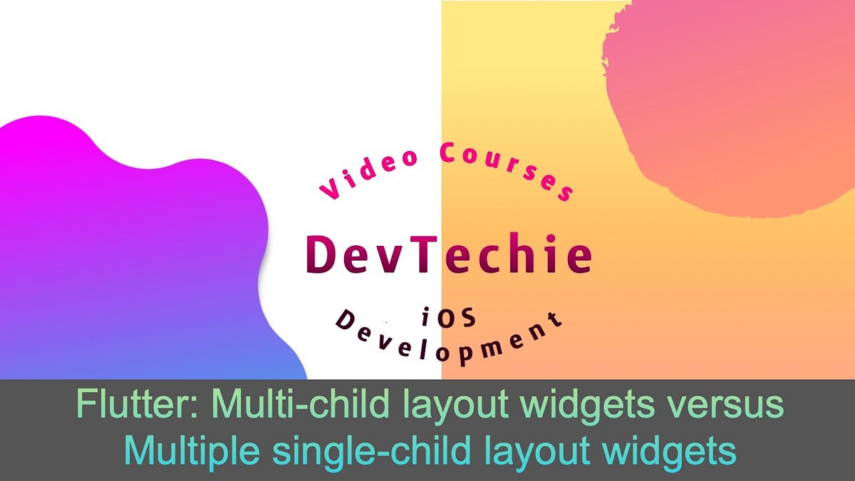 Flutter Multichild layout widgets versus Multiple singlechild layout