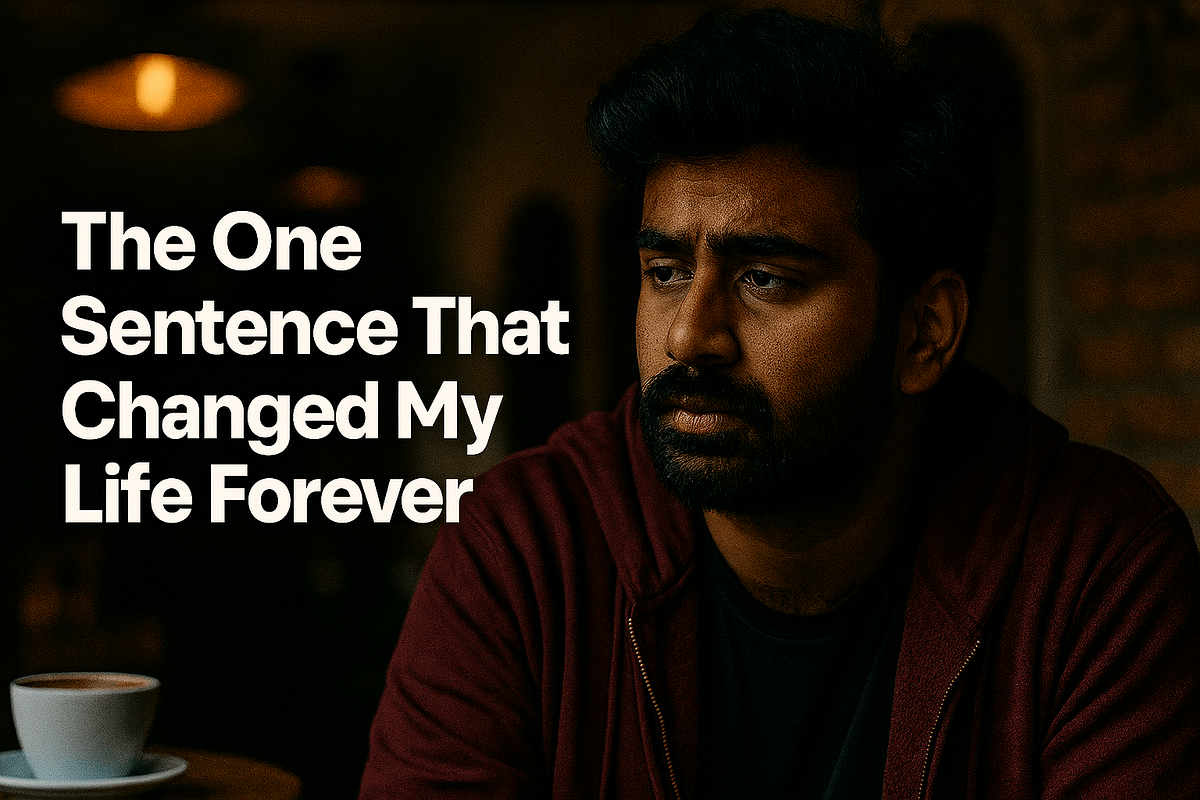 One Sentence Changed My Life Forever ILLUMINATION
