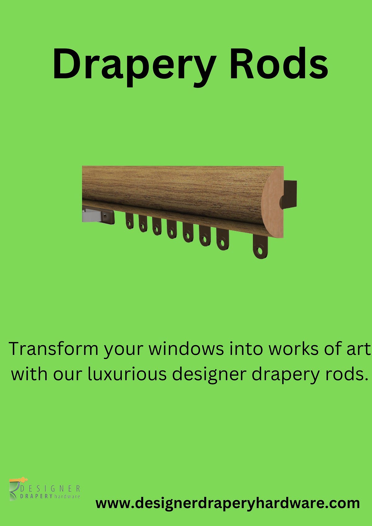 Luxurious Drapery Rods Elevate Your Window Treatments Designer drapery hardware Medium