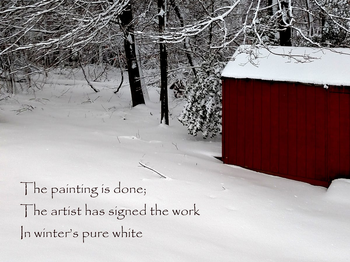 Painting With A Broad Brush. Haiku for January 2023 by K R Smith Medium