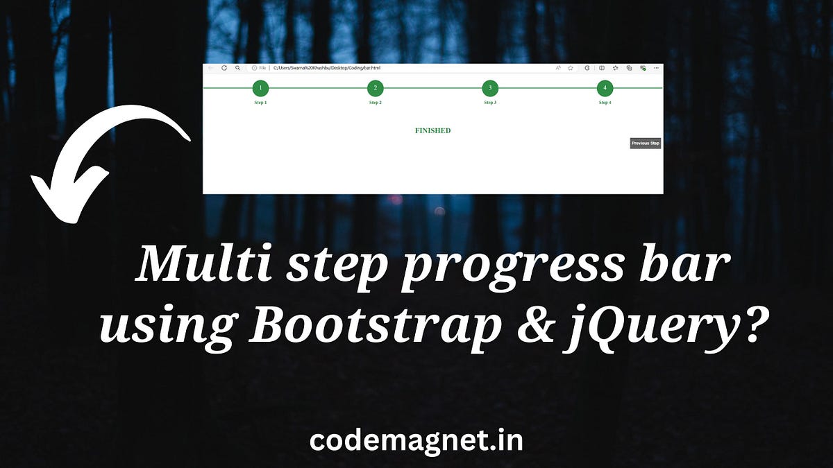 Track your progress seamlessly with a MultiStep Progress Bar using