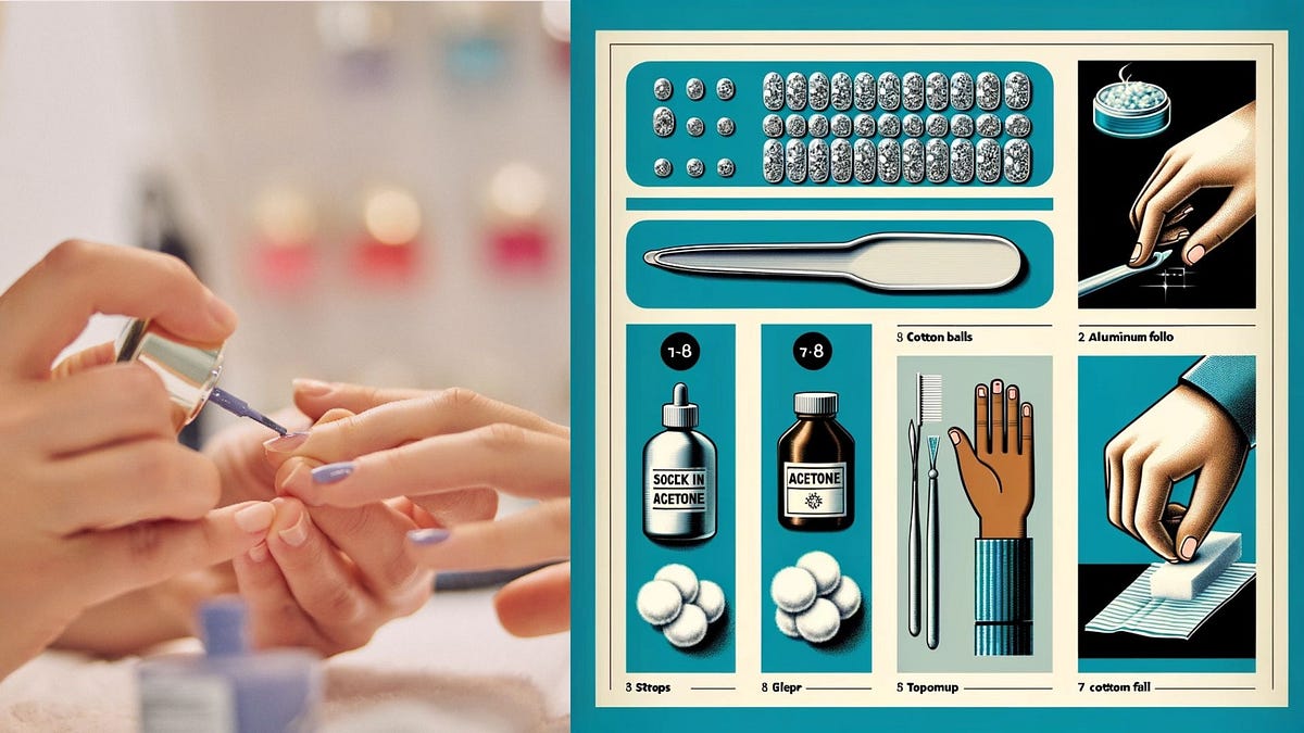 1 How long to soak gel nails in acetone to remove? Medium