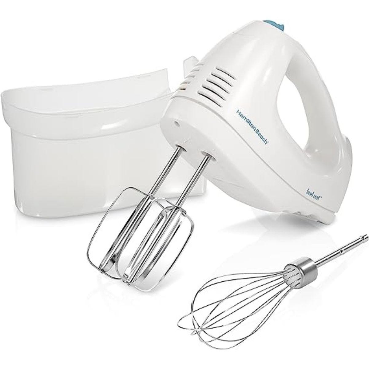 Whip Up Delightful Creations Hamilton Beach Hand Mixer, 6Speed SnapOn Storage Case! by