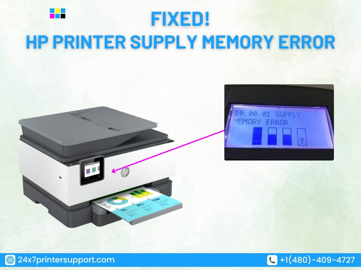 How to Fix HP Printer Supply Memory Error by 24x7 Printer Support