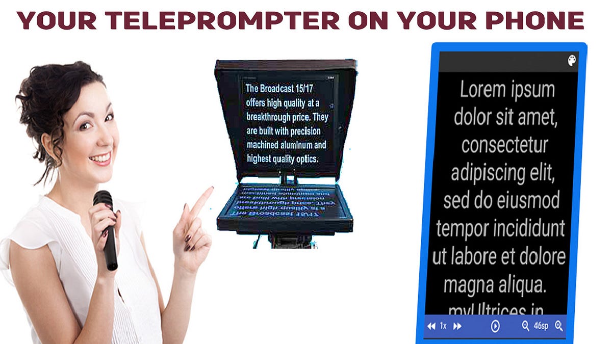 Teleprompter — Autocue App. Teleprompter — Autocue helps people who