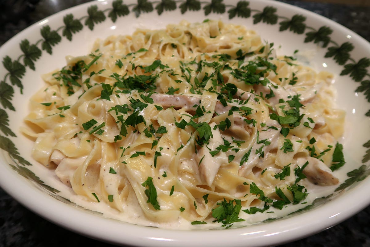 Fettuccine Alfredo with Chicken Recipe by Pasquale Sciarappa Medium