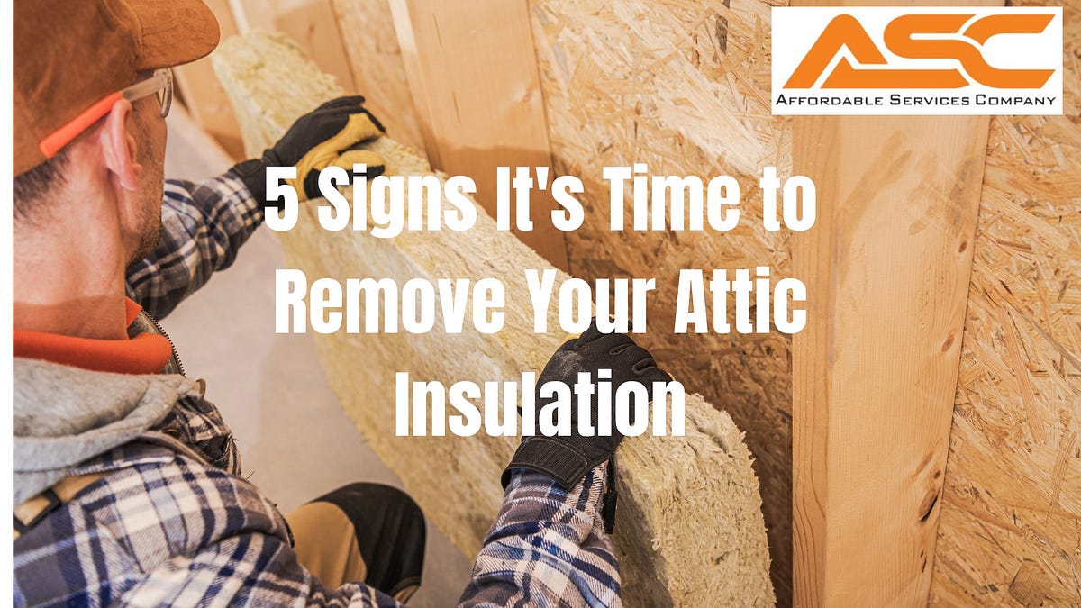 5 Signs It’s Time to Remove Your Attic Insulation Don’t Ignore These