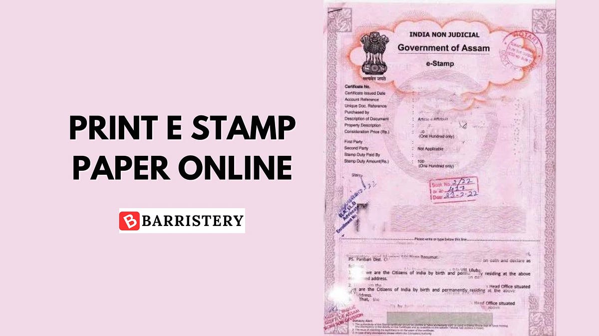How to Print e Stamp Paper Online? by RABI PANDIT Medium