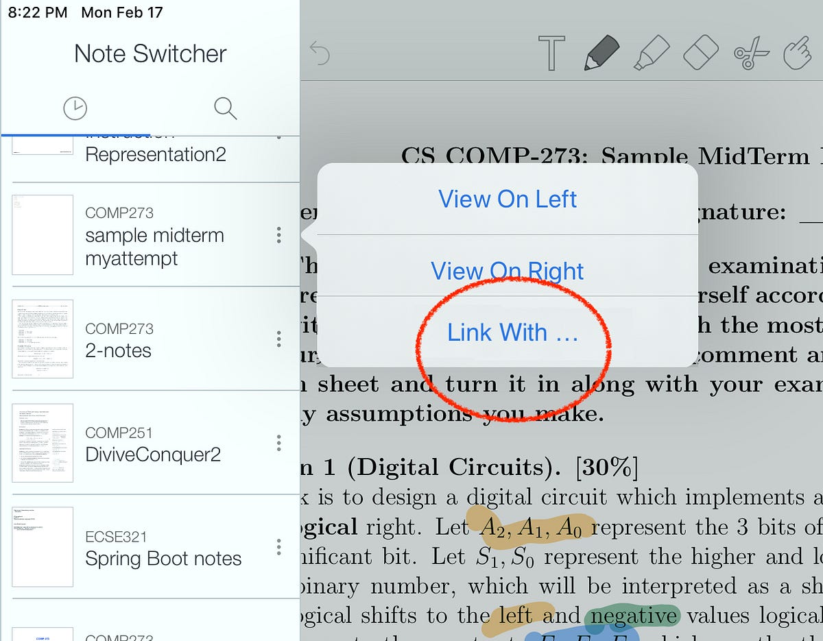 Feature Suggestions for Notability by Jiahao Chen Towards A UXer