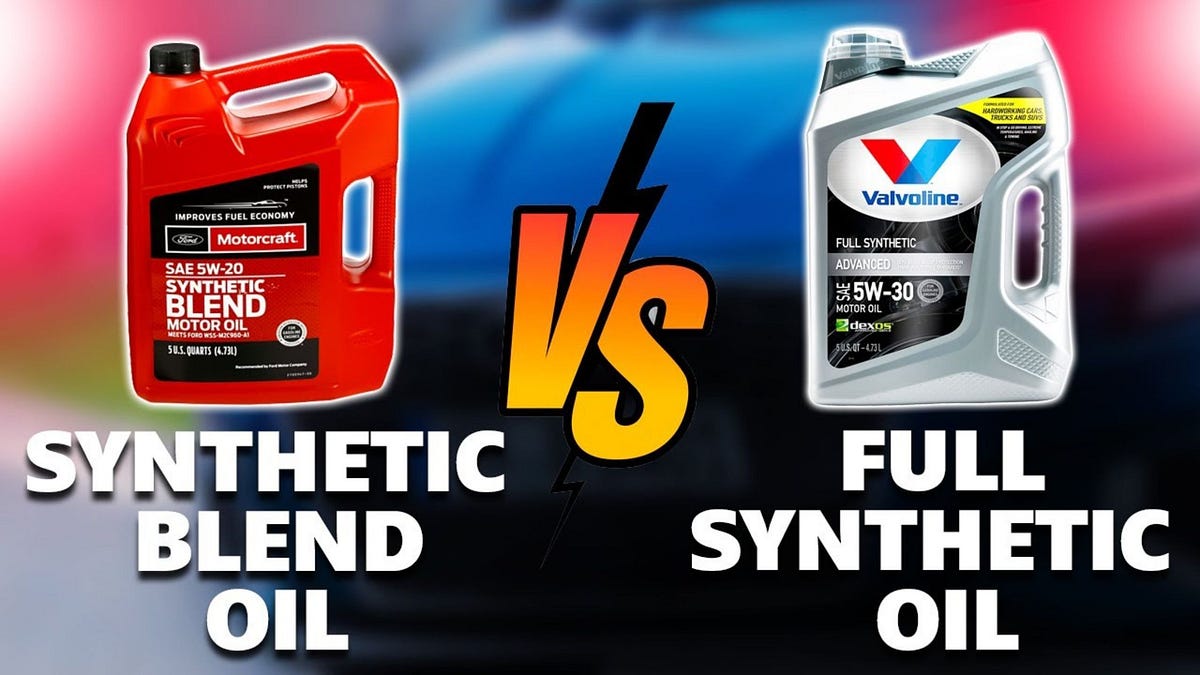 Conventional vs. Synthetic Blend vs. Full Synthetic Oil | by Car