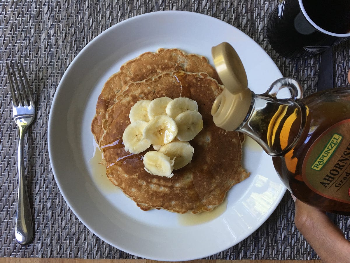 Banana Pancakes. replace Milk with Soymilk by Koshi Hikari Medium