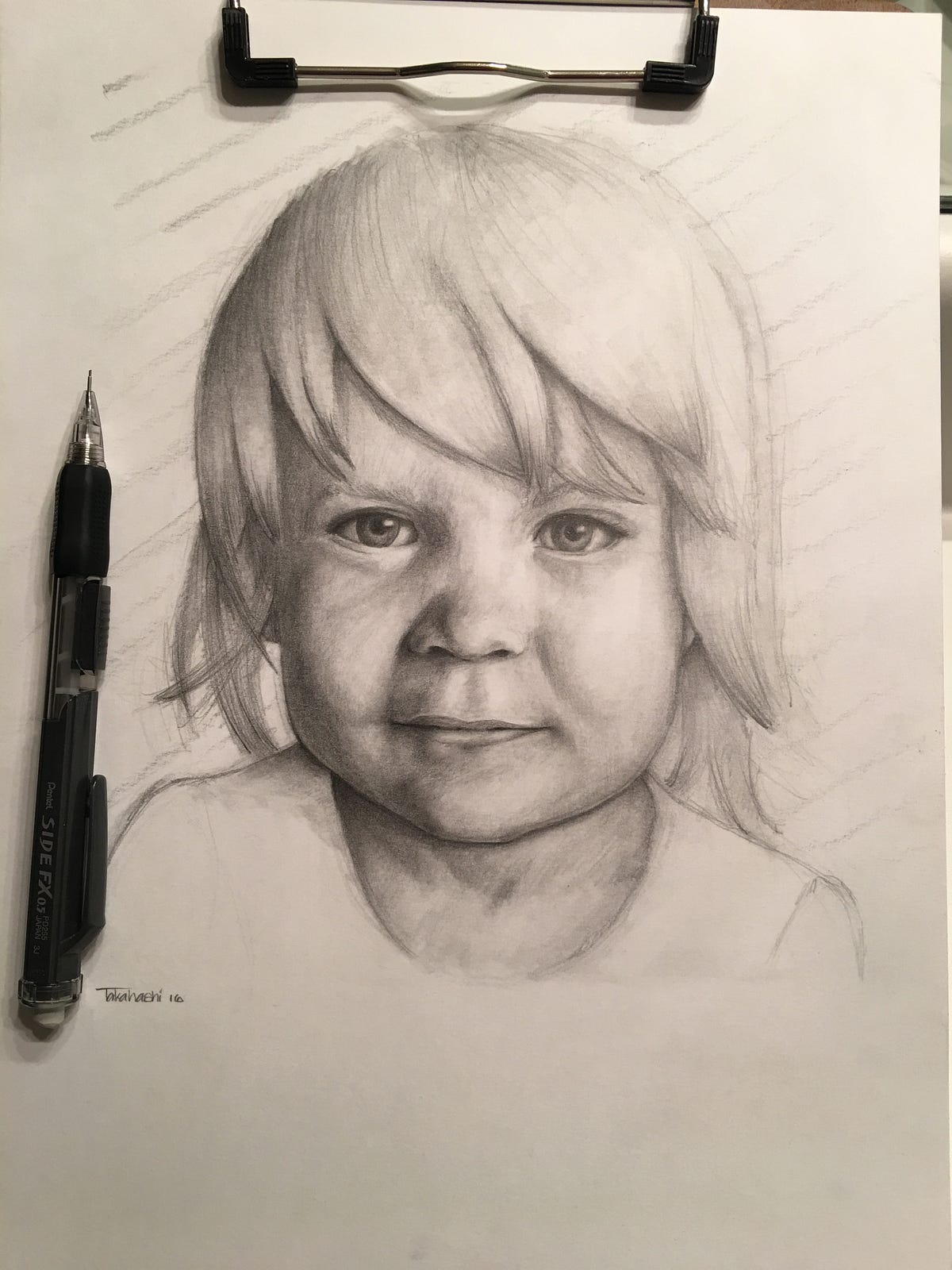 Portrait Drawing of a 2 Year Old Stepbystep by Eric Takahashi Medium