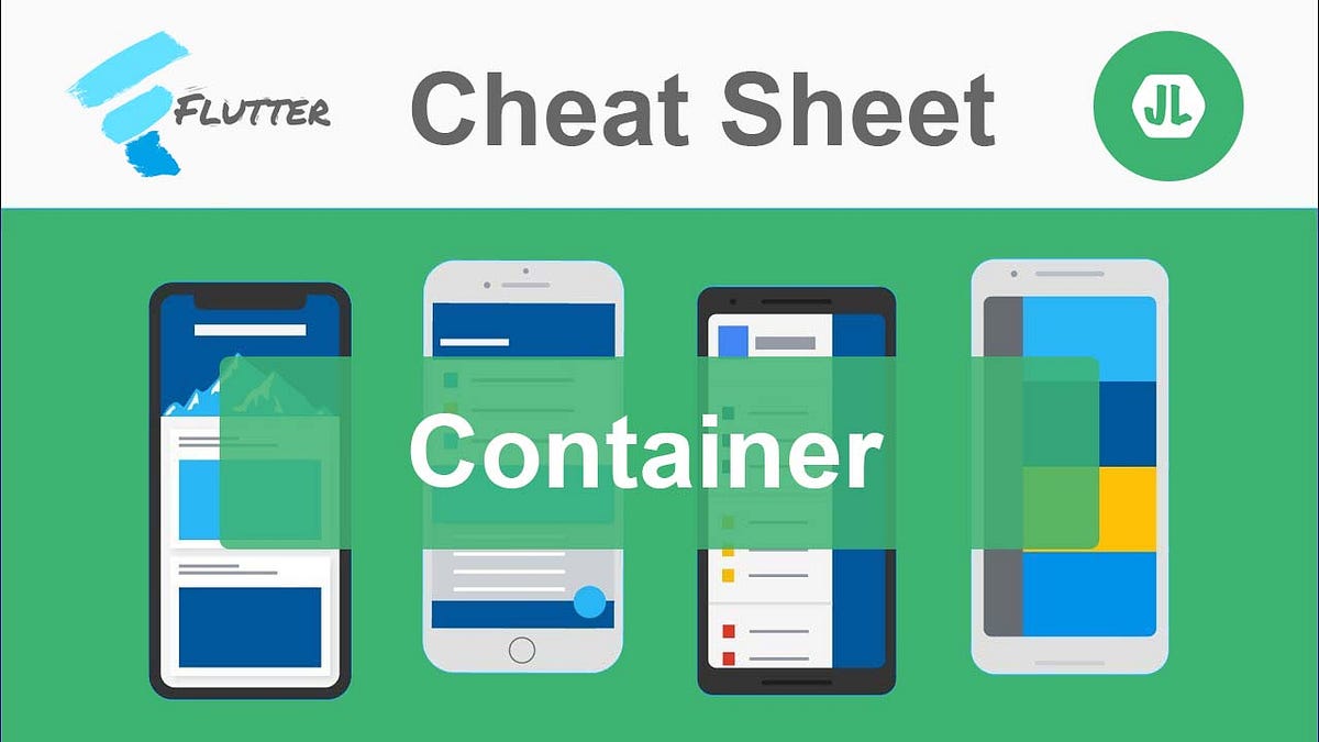 Flutter — Container Cheat Sheet. A convenience widget that combines