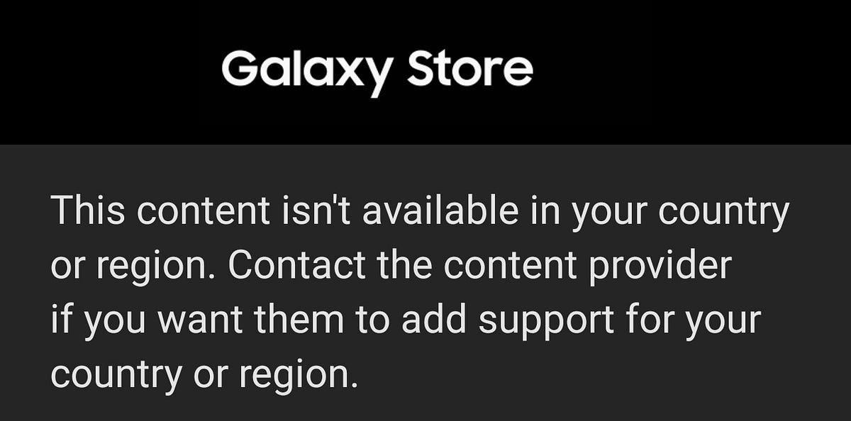 install countryrestricted Samsung apps in Galaxy Store (Good Lock