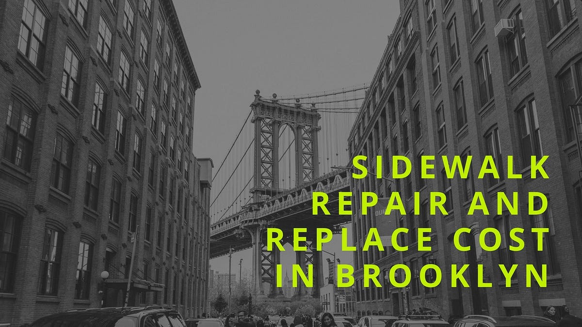 Sidewalk repair and replace cost in Brooklyn by Zil Concrete Medium