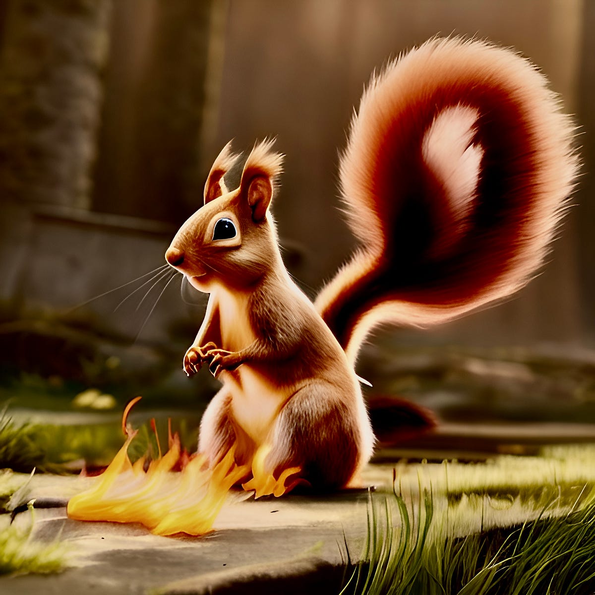 I’m on fire… oh! Look a Squirrel. Blog Bucks Growth⚡️Branding⚡
