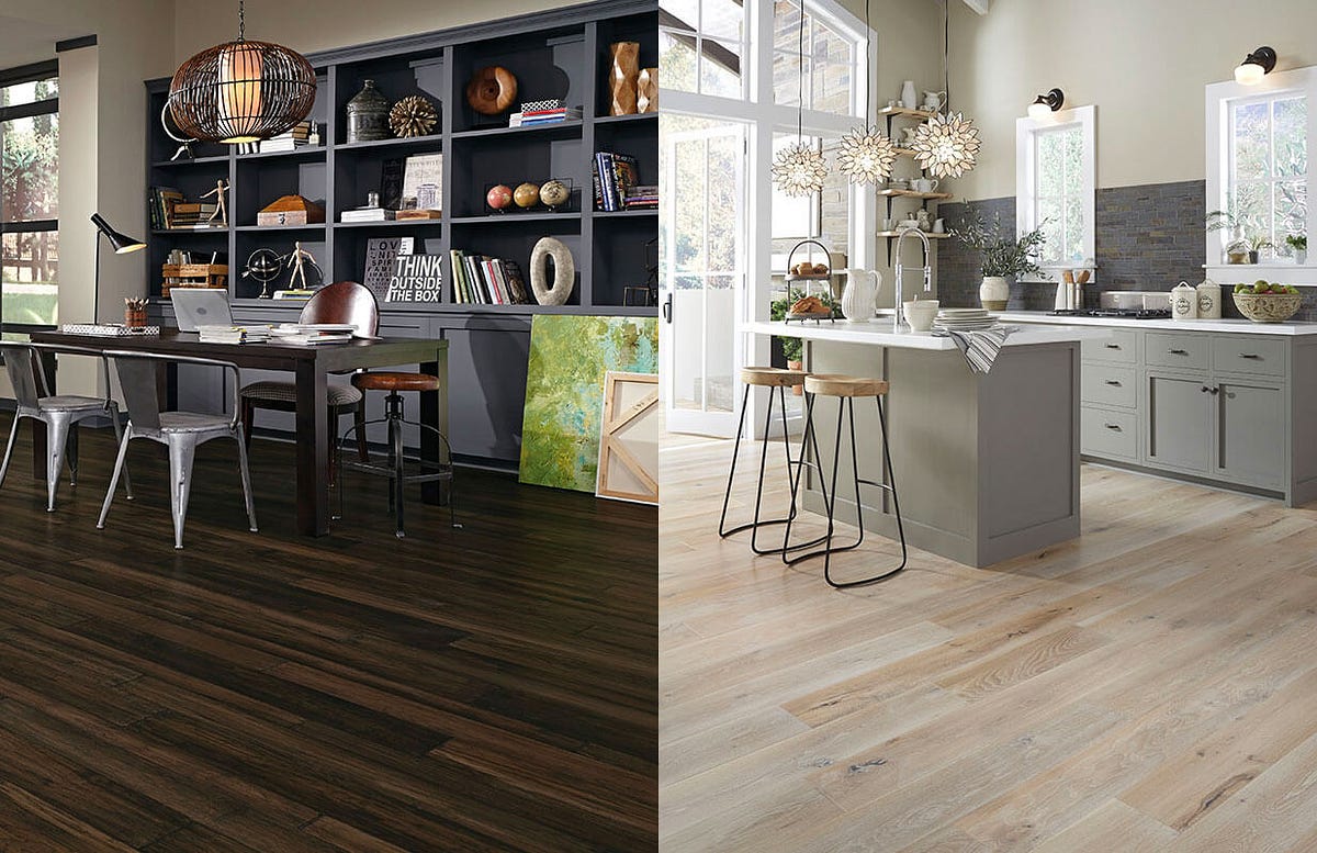 How to decide if floor colors should be darker or lighter than your