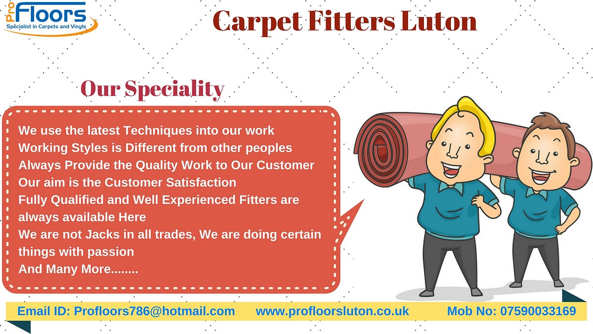 Carpet Fitters Luton Pro Floors. If you purchase the Carpet for your