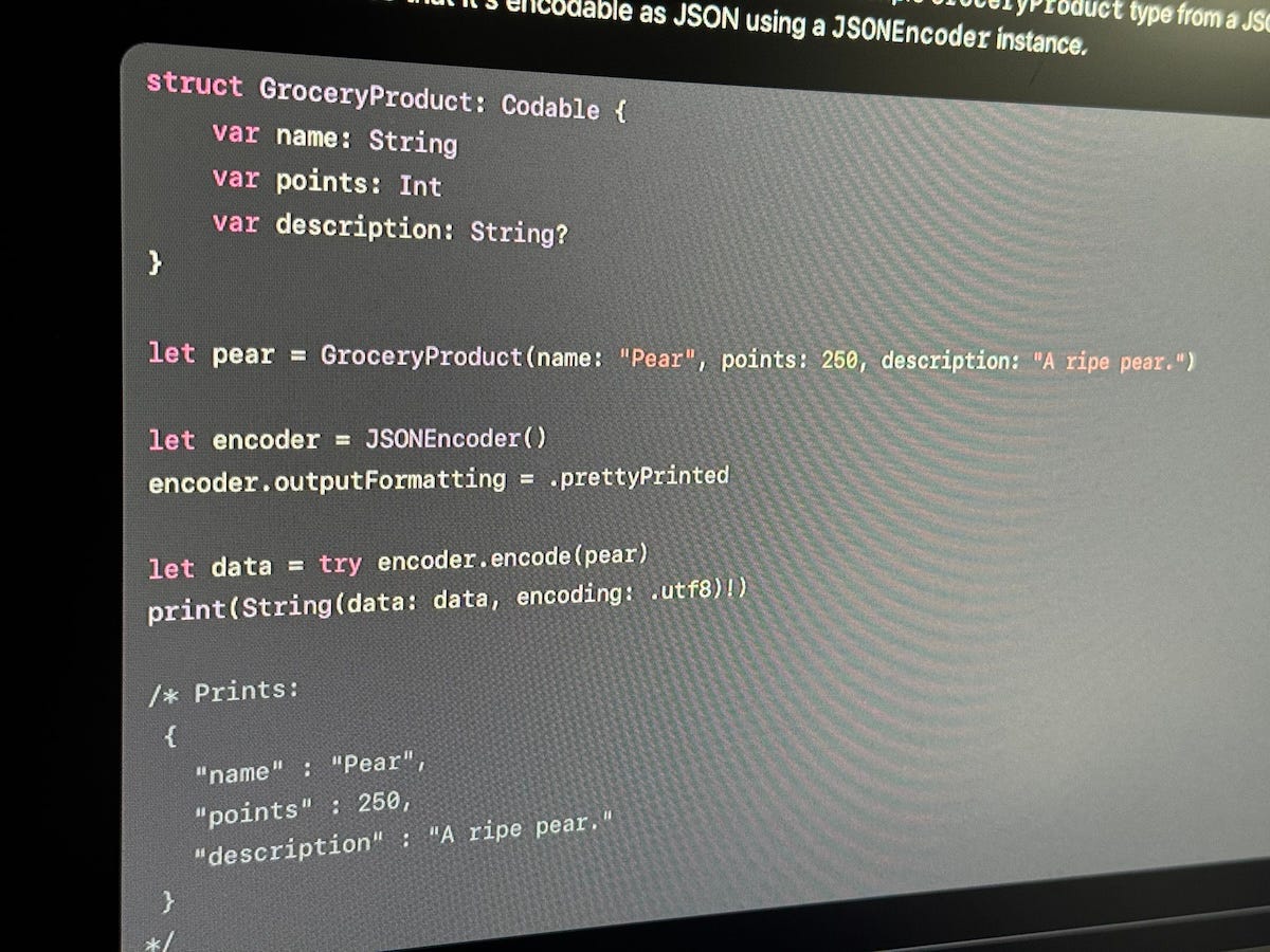 JSON Encode an array of different types in Swift by Andrea Stevanato