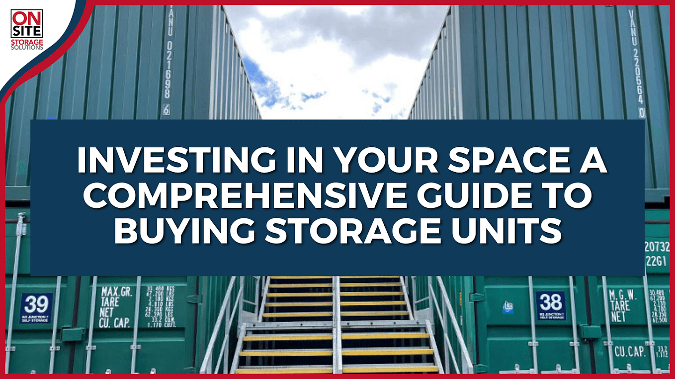 Utilizing Shipping Containers as Large Storage Containers by OnSite