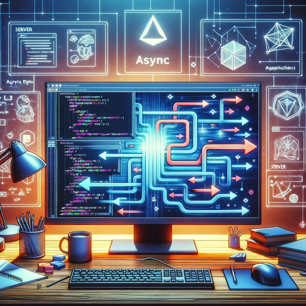 Using the Angular async pipe. When building an Angular application