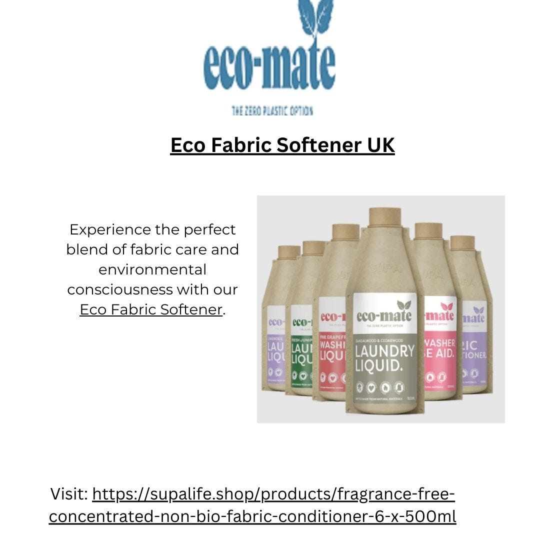 Eco Fabric Softener — A Gentle Touch for Your Clothes and the Environment! Medium