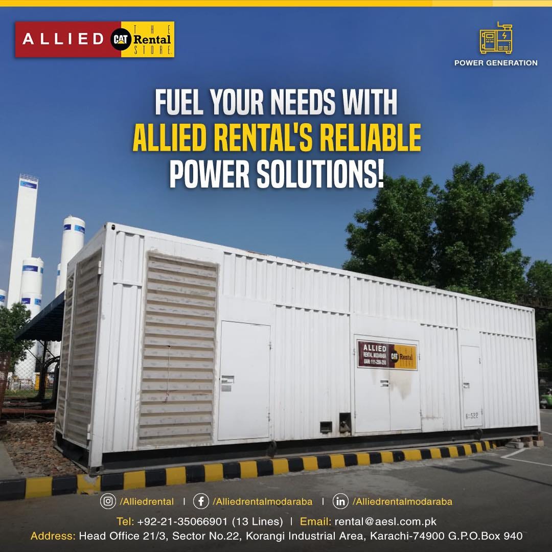 Lahore Generator Rental — Allied Generators Allied Rental Modaraba