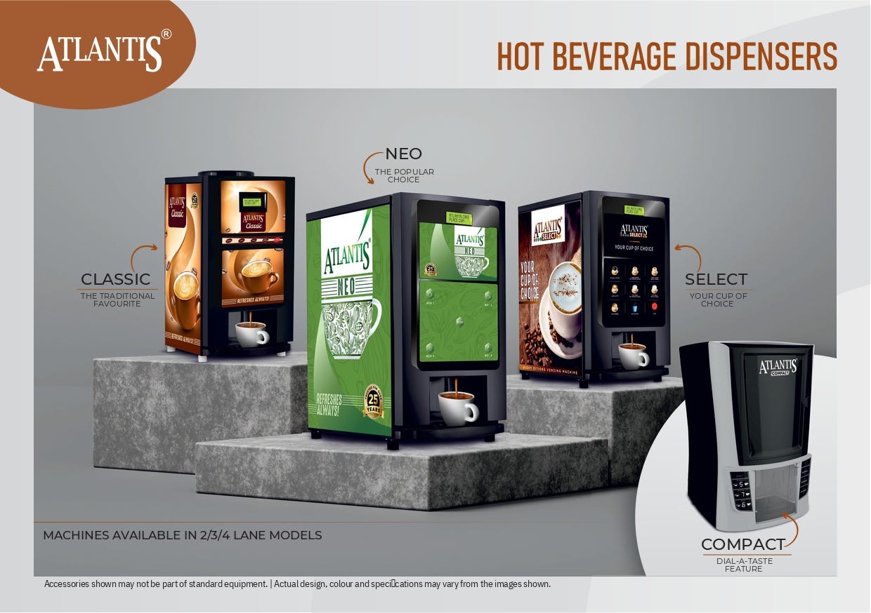 The Top 5 Most Popular Atlantis Tea Coffee Vending Machines in India