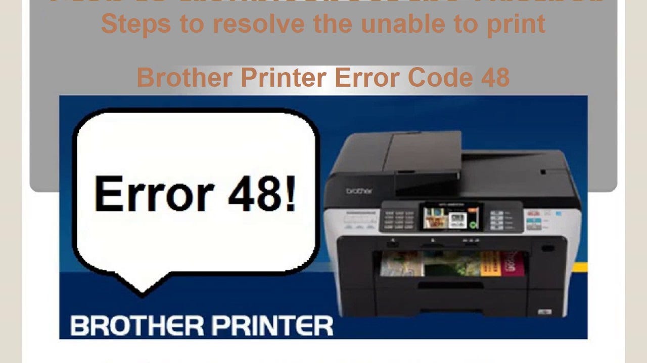 Here is how to fix the brother printer error code 0b by John Rise