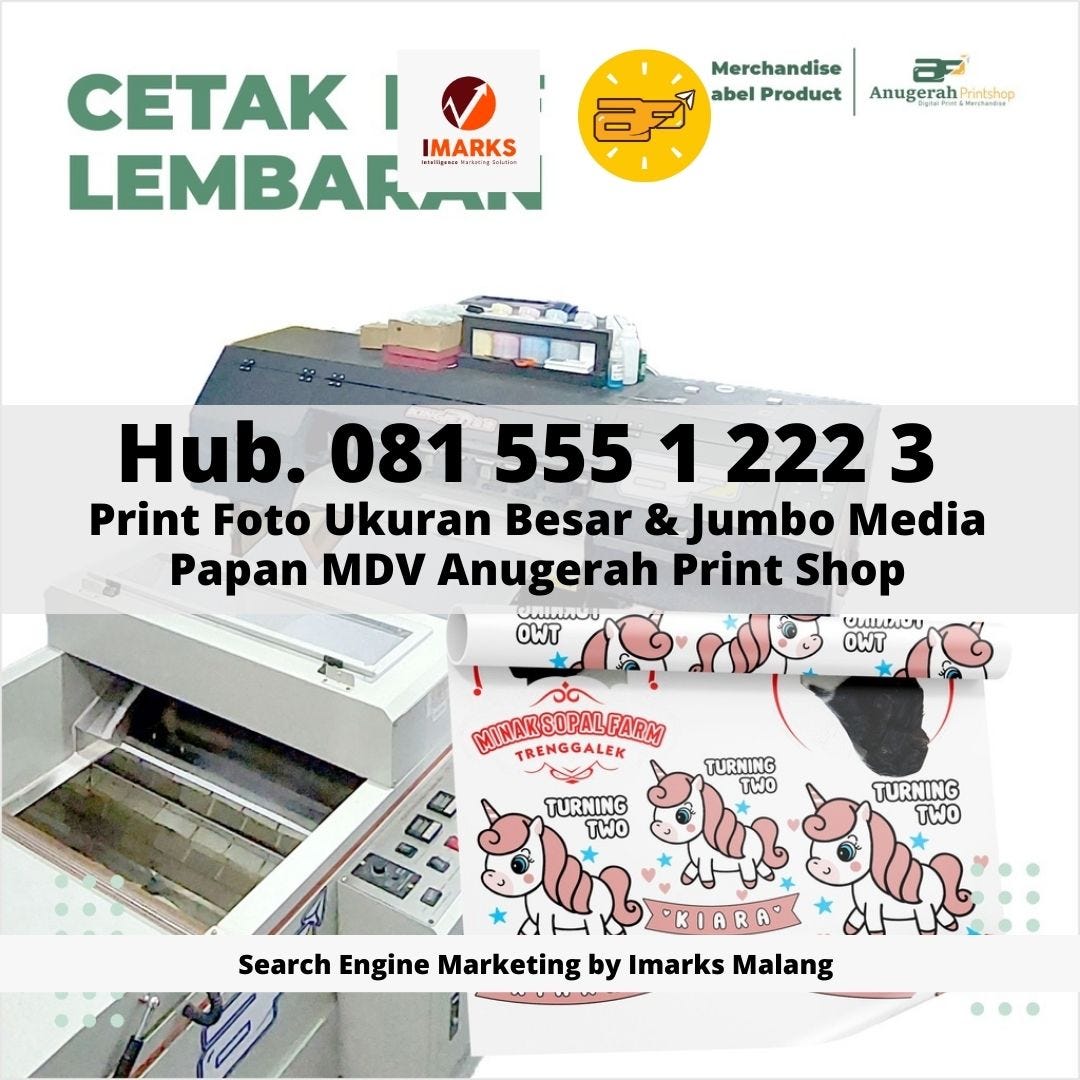 Hub. 081 555 1 222 3, Jasa Print Cetak Foto Ukuran Jumbo Bingkai MDF