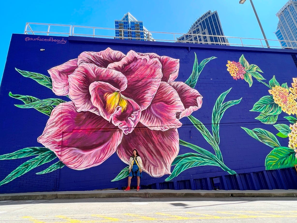 Flower Murals vs. Flower Graffiti What’s the Difference? by Danilo