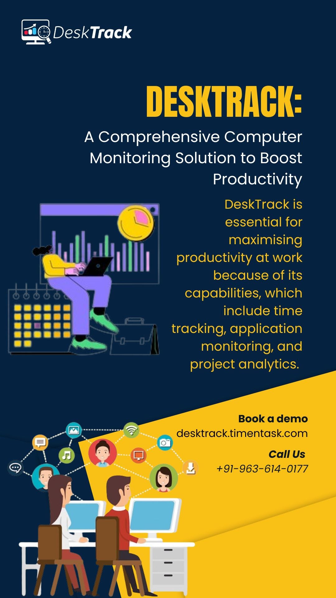 DeskTrack Empowering Remote Productivity with WorkfromHome Software