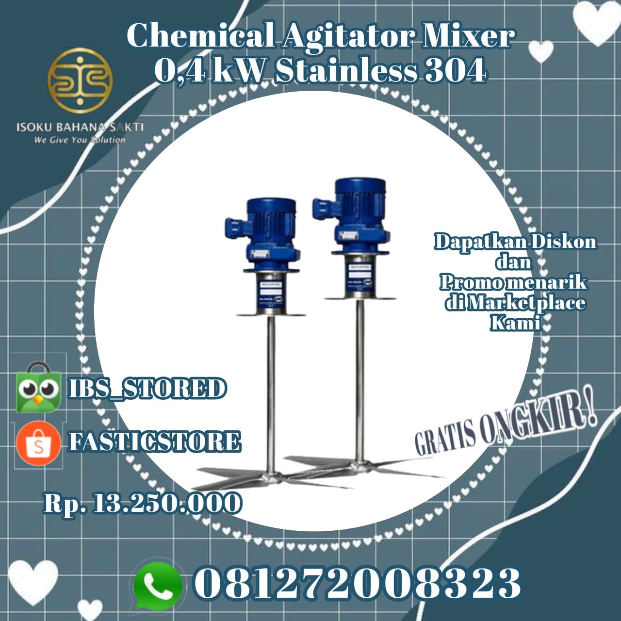Agitator Mixer Design Software PT. Isoku Bahana Sakti Ica Isoku Medium
