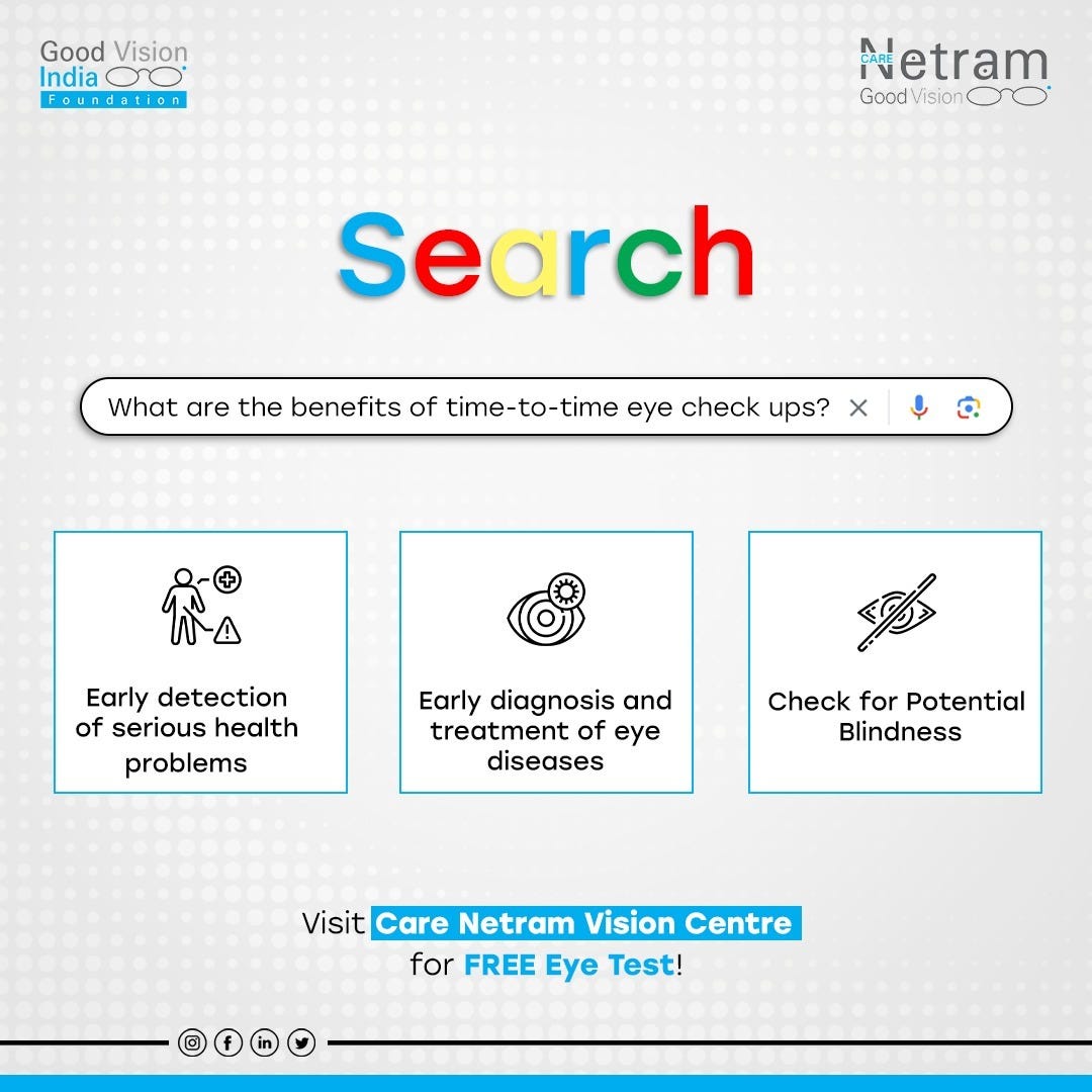 “Book a comprehensive eye checkup at Care Netram Vision Centre today