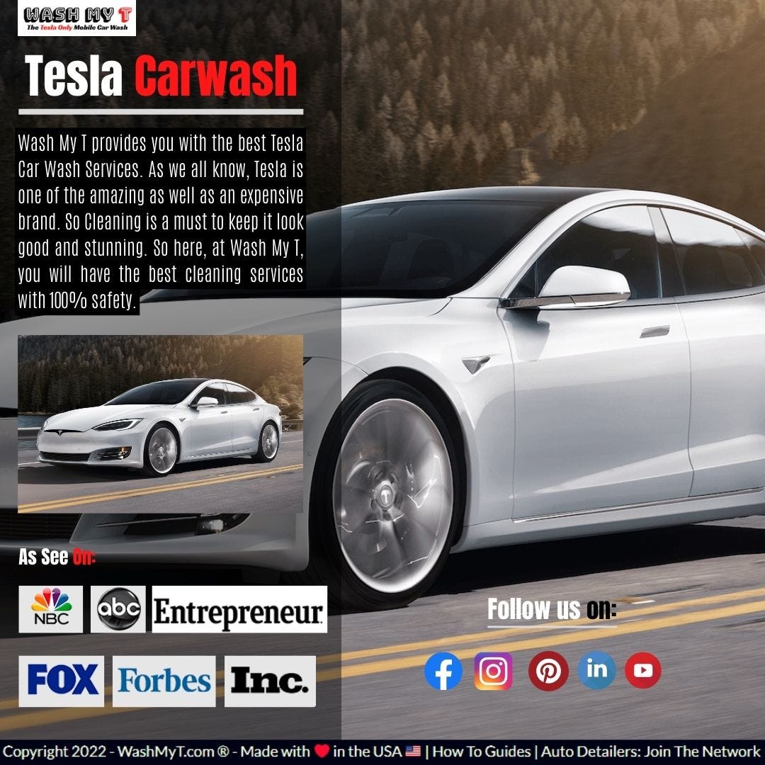 Tesla Car Wash Wash My T Medium