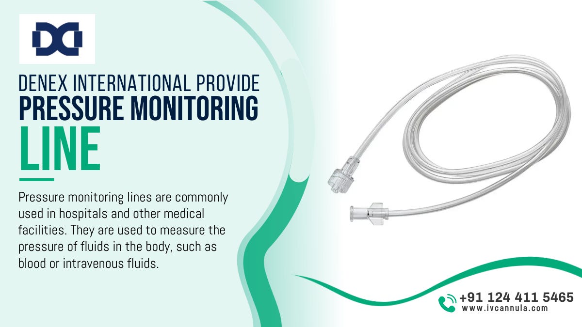 Best Pressure Monitoring Line Manufacturer IV Cannula Medium