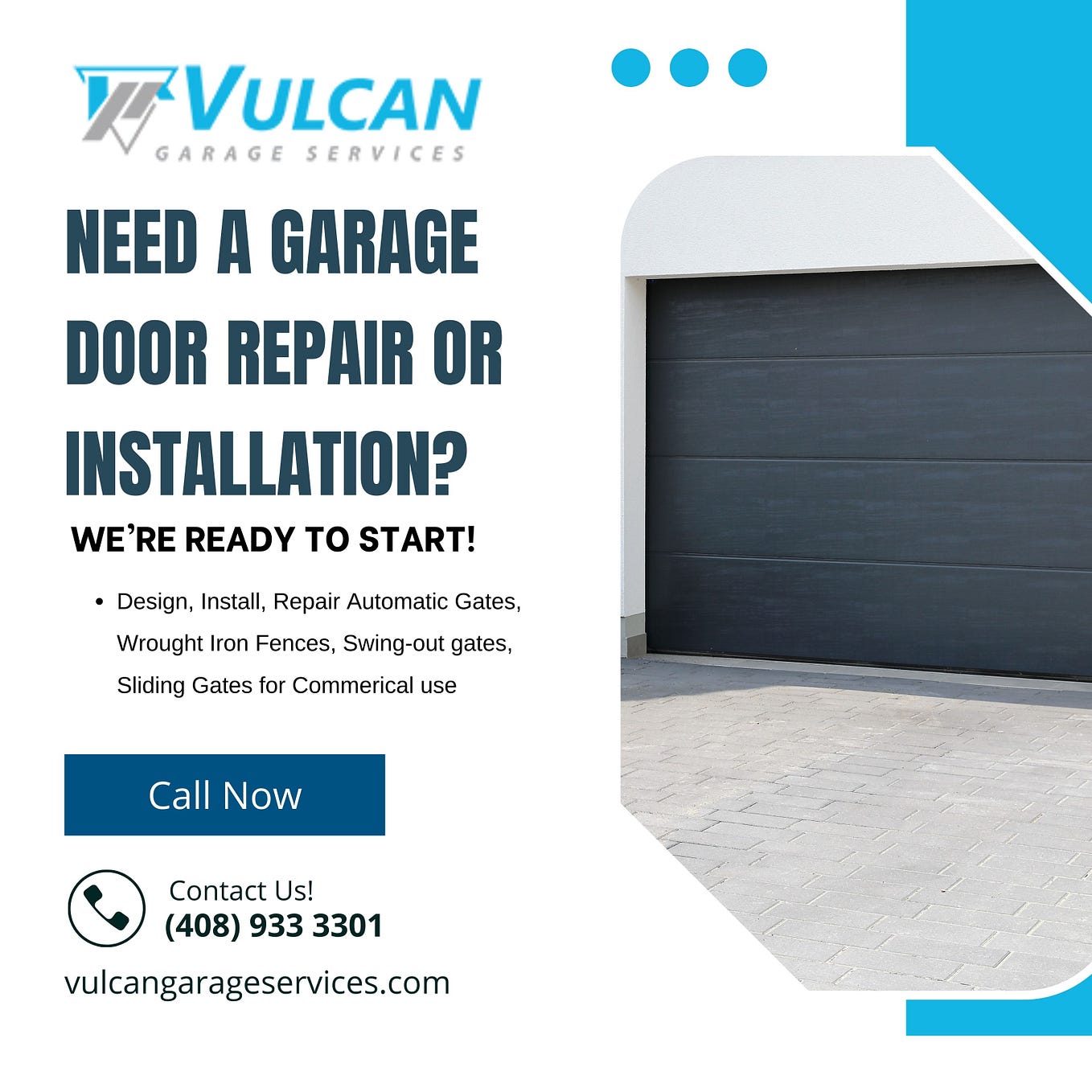 Vulcan Garage Services. Garage Door Services by Vulcan Garage