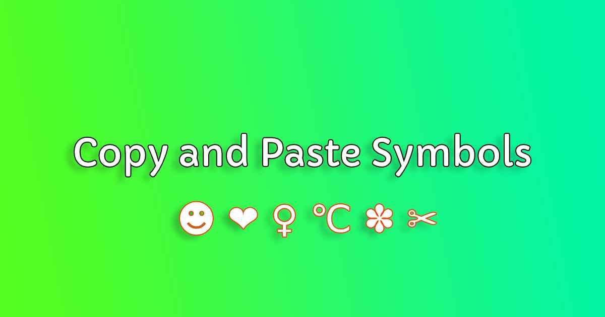 Symbols to Copy And Paste For Social Media by Copy And Paste Symbols