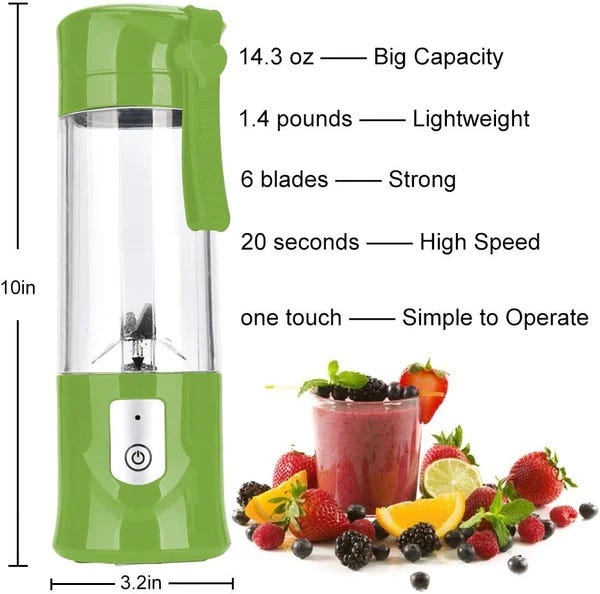 Best Personal Portable Blenders for 2022 Portable Juicing Cups by Dyno Bazaar Medium
