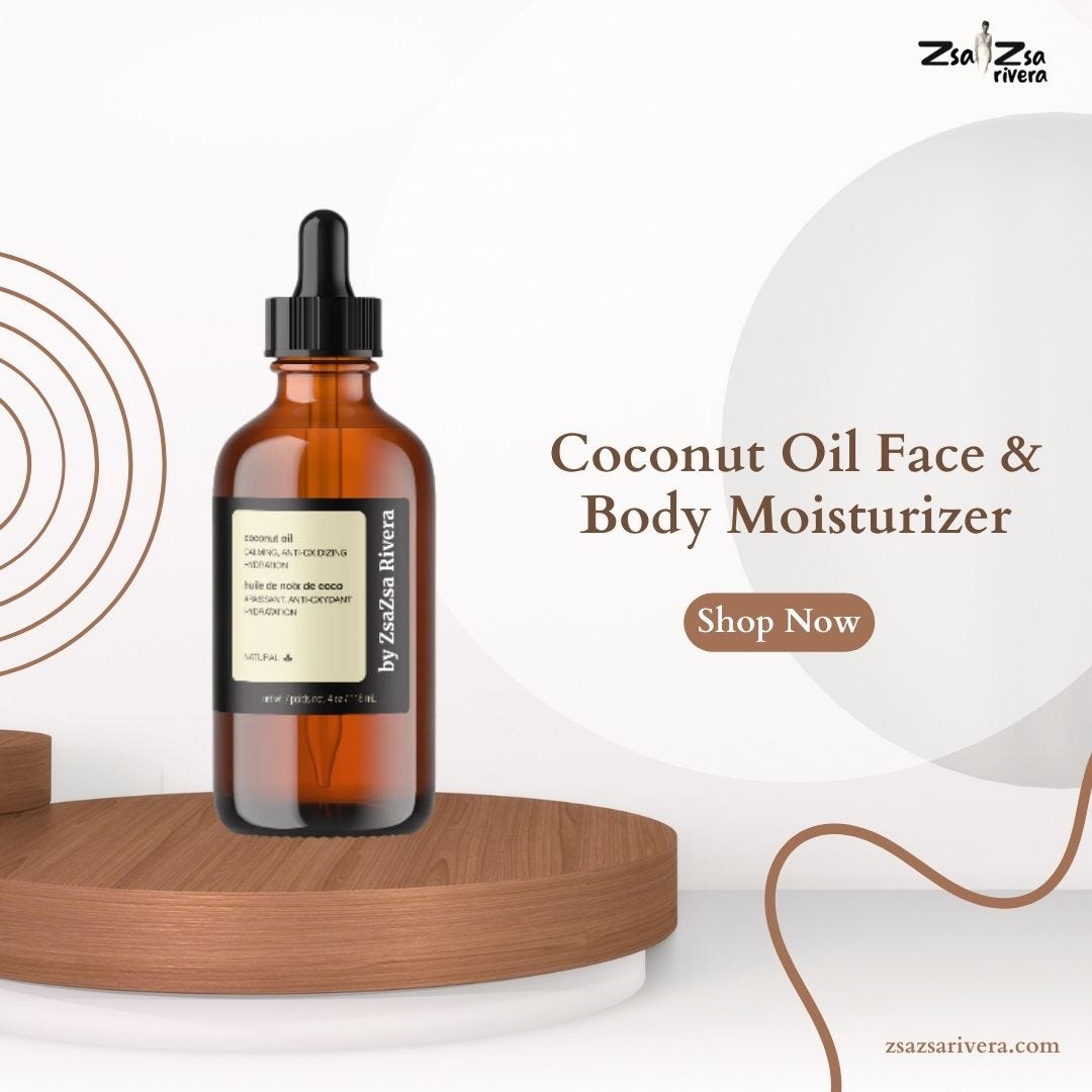 Embracing the Glow with Coconut Oil Facial Moisturizer ZsaZsa Rivera